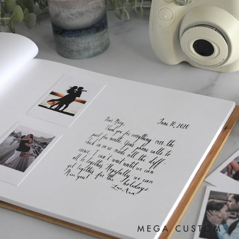 Personalized Honeymoon Travel Journal and Photo Album Adventure Book Scrapbook for Traveling Lovers Gift for Valentine's Day