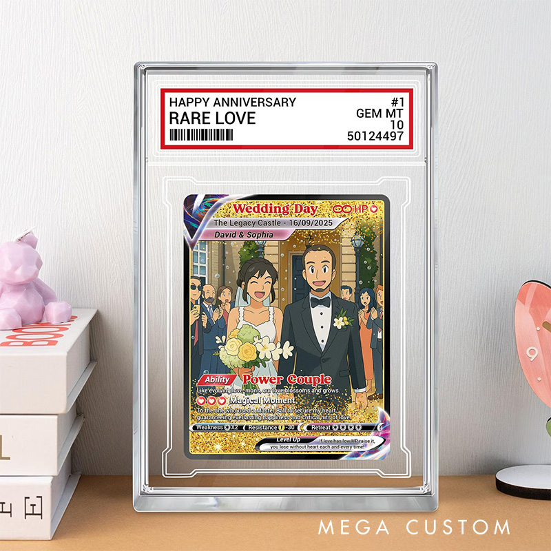 Personalized Glitter Style Couple Photo Acrylic Game Card with Photo Card Game Collection for Game Lovers Birthday Gift for Couple Anniversary