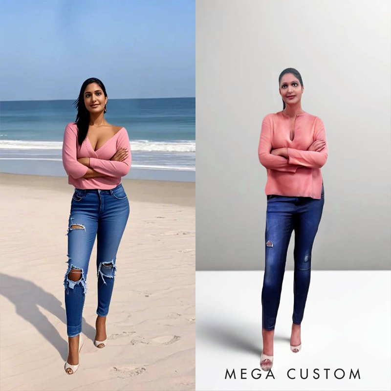 Personalized MemoPortrait 3D-Printed Model Custom Photo Memorial Tribute Memorial Gift Memorial Day 