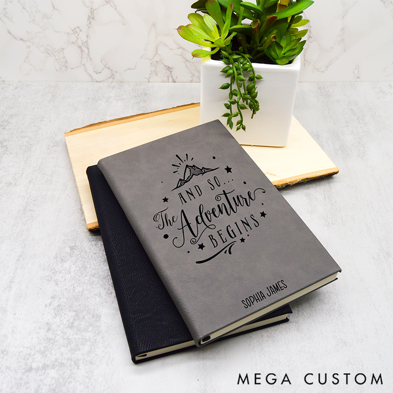 Personalized Adventure Journal Gift Custom Book World Travel Journal Travel Lover Gift for Couple Valentines Gift