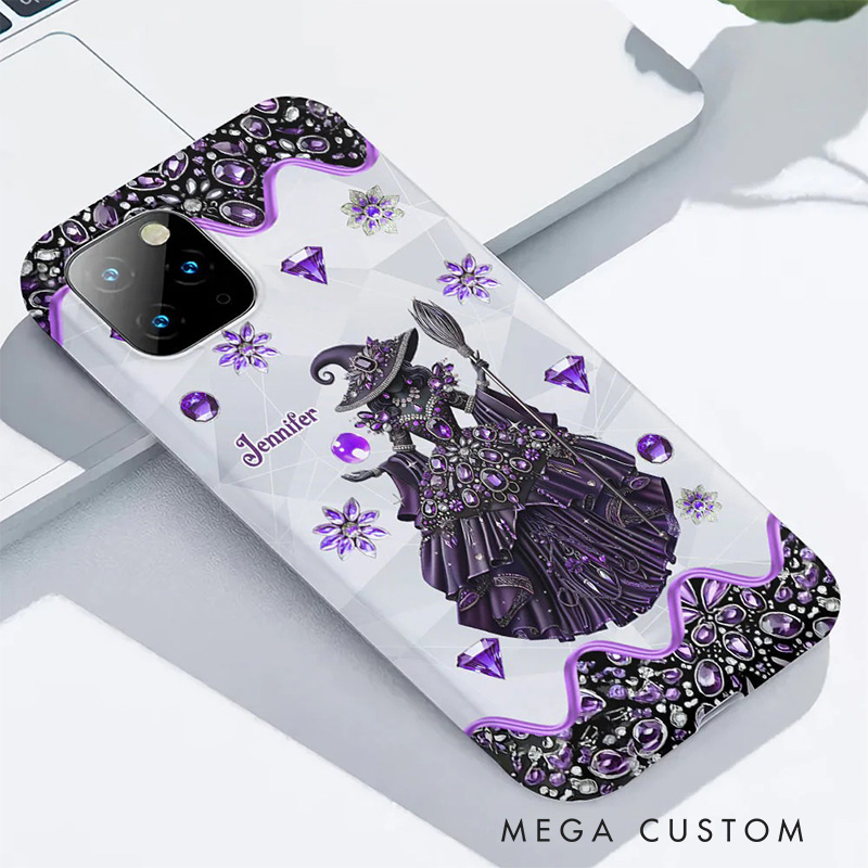Personalized 2D Flat Witch Dream Phone Case Magic Lover iPhone Case Witchcore Gift