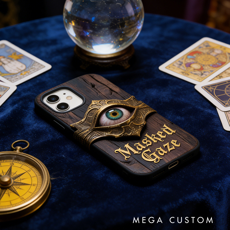 Personalized 2D Flat Gothic Horror Aesthetic Eyeball Phone Case Movie Lover iPhone Case TV Show Gift