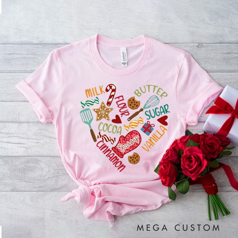 Personalized Baking Love Shirt Gift For Bakers Cooker Shirt Chef Mother Shirt for Baking Lovers