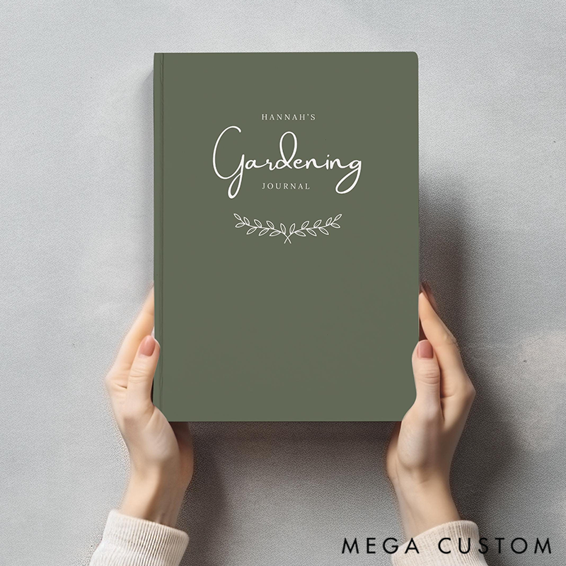 Personalized Gardening Journal Gift for Plant Lover Gift Garden Notebook Crazy Plant Lady Garden Journal for Plant Mom Homestead Gift for Mom