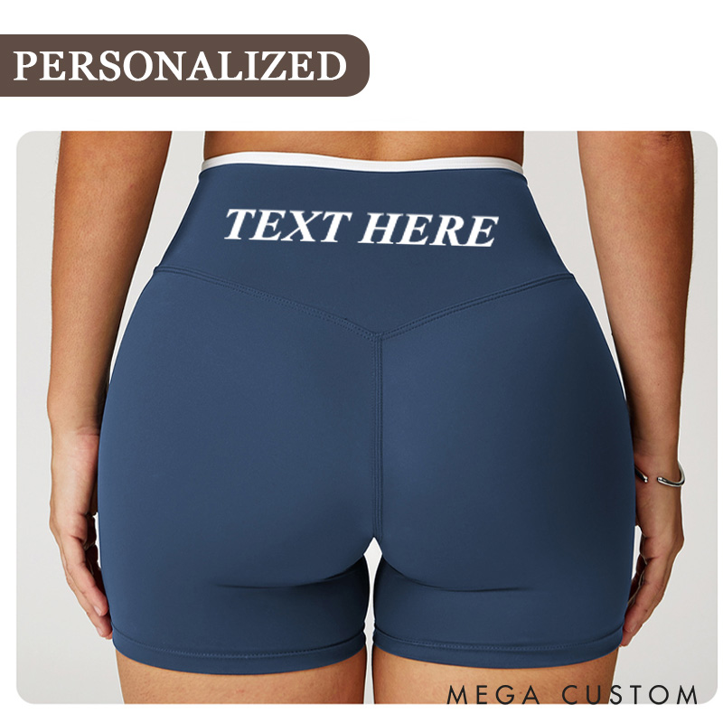Personalized Yoga Training Shorts Custom Gym Running Training Shorts Squat Proof Workout Leggings Gym Yoga Lover Gift