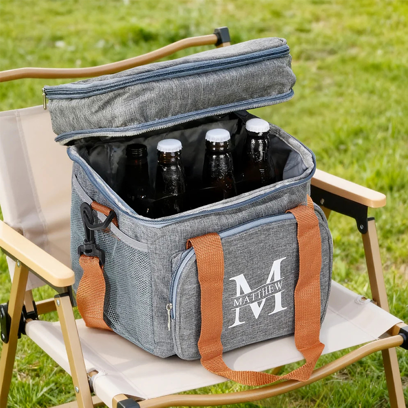Personalized Golf Cooler Bag for Drinks and Snacks Custom Lunch Cooler Bag for Men Insulated Beer Cooler