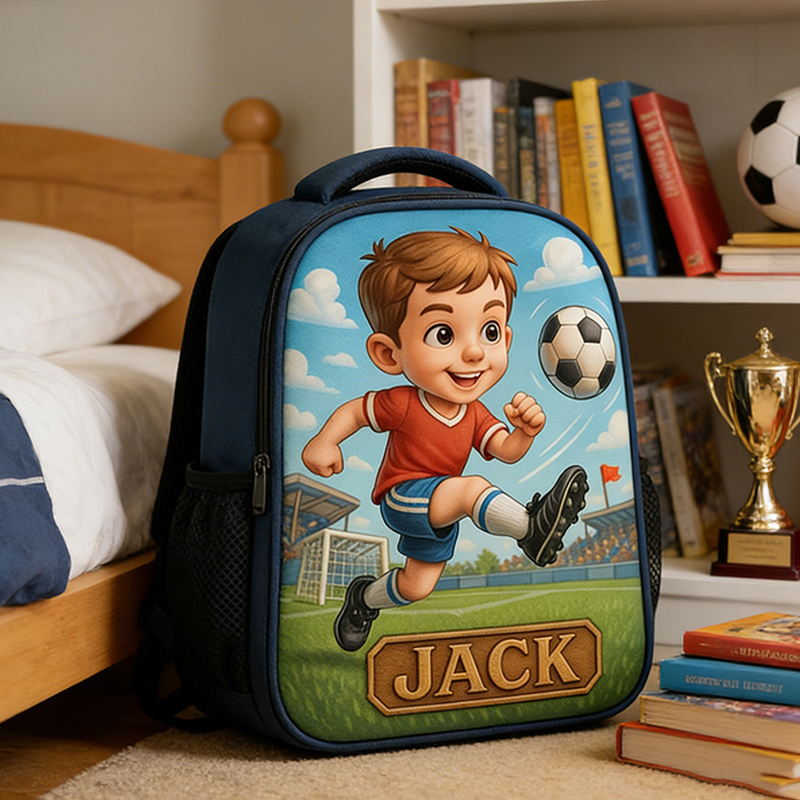 Personalized Soccer Backpack with Custom Name for Boys and Girls Who Love Soccer  