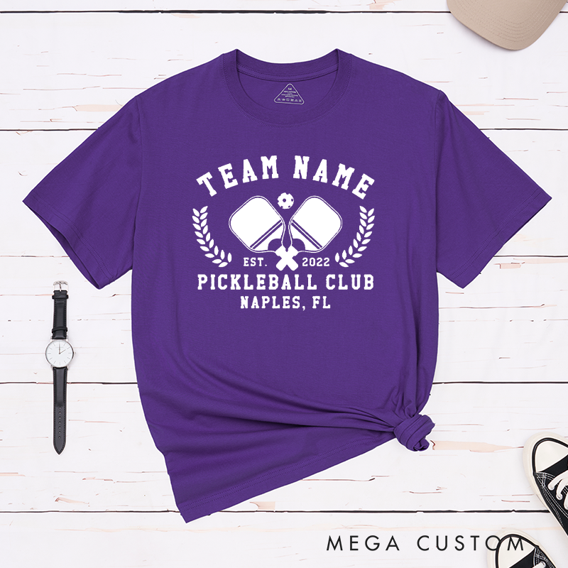 Personalized Pickleball Club T-Shirt - Represent Your Team in Style