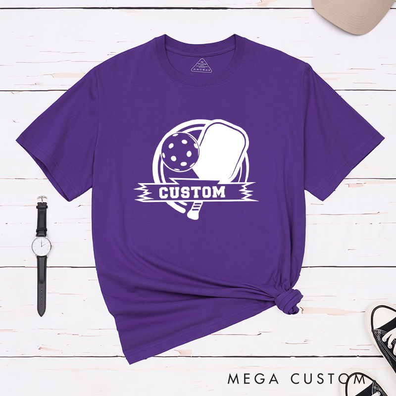 Personalized Pickleball T-Shirt with Customize Your Design Number or Text - Play with Style and Pride