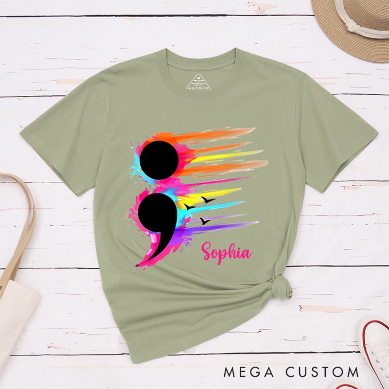 Personalized Suicide Prevention Awareness T-shirt Mental Health Gift