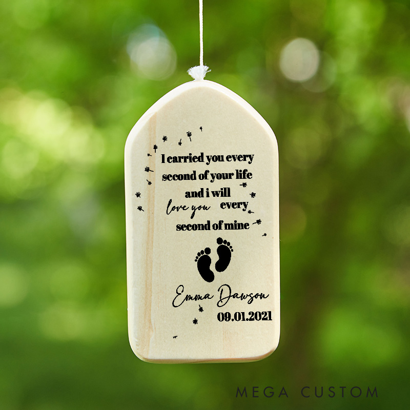 Personalized Baby Loss Memorial Wind Chime Custom Miscarriage Stillbirth Wind Chime Sympathy Grief Gift Bereavement Gift 