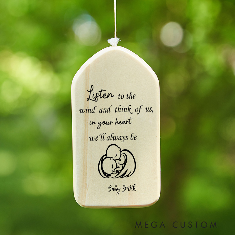 Personalized Sympathy Wind Chime Pregnancy Loss Gift Miscarriage Gift In Memory of Wind Chime Condolence Remembrance Gift 