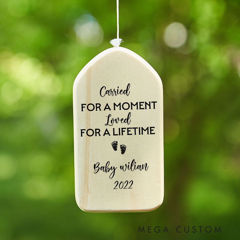 Personalized Wind Chime for Heavenly Baby Loss of Infant Gift Stillbirth Angel Custom Baby Memorial Wind Chime Loss Of Infant Child Sympathy Wind Chime