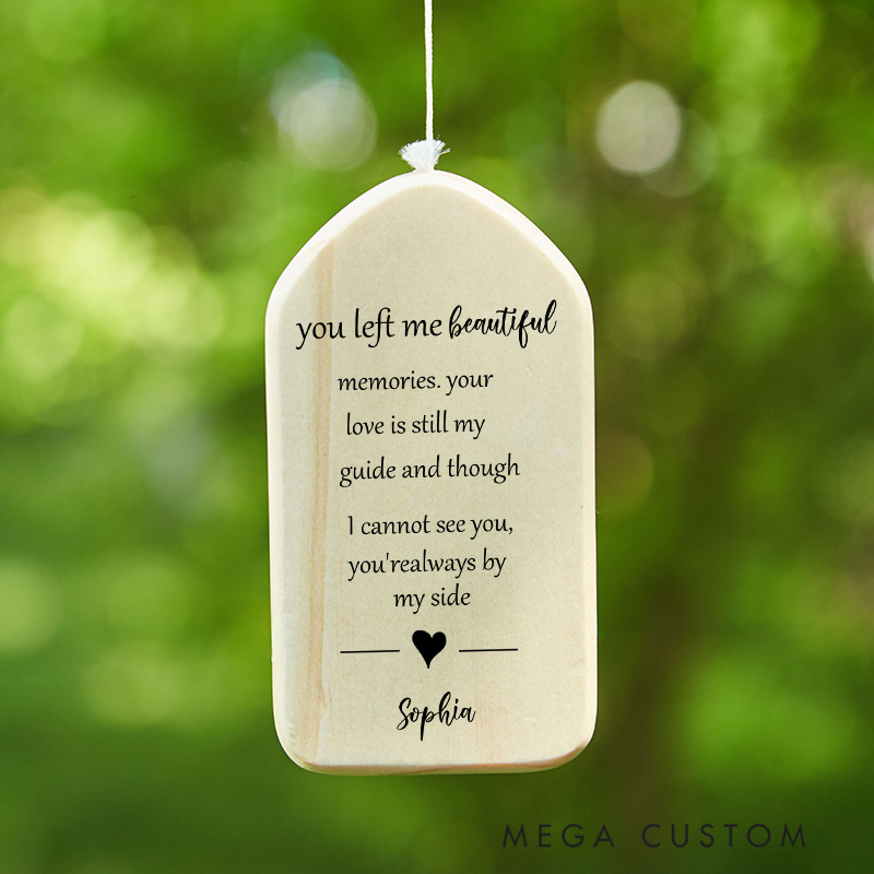 Personalized Memorial Wind Chime Loss of Loved One Bereavement Gift Condolence Remembrance Gift Dad Sympathy Wind Chime 