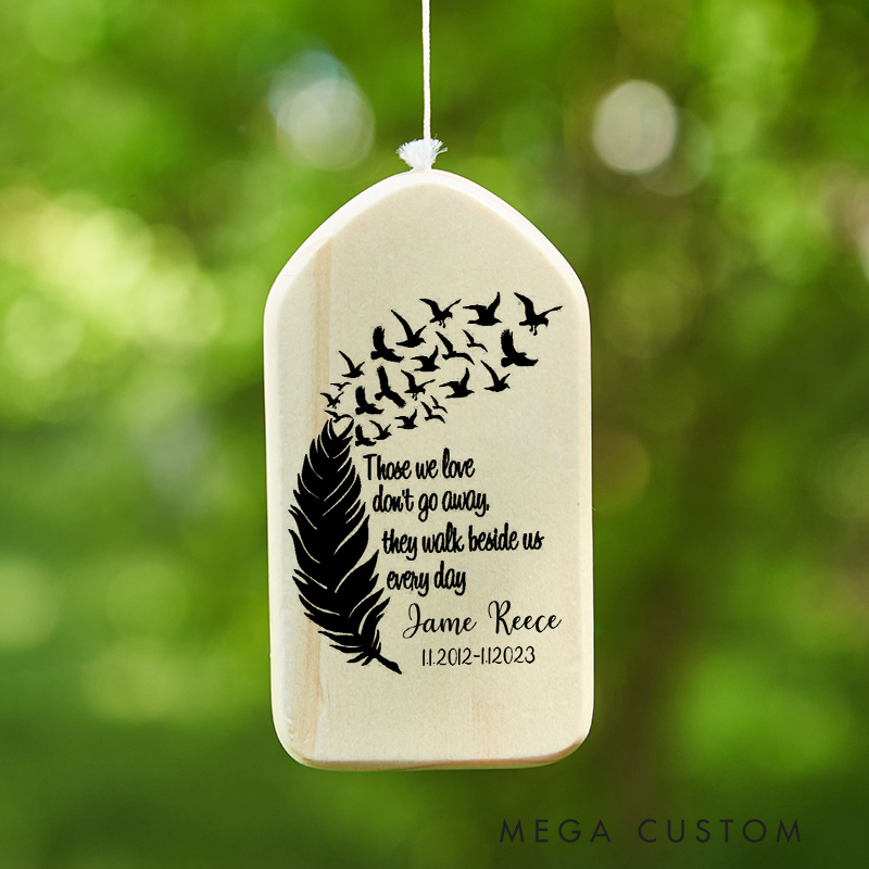 Personalized Memorial Wind Chime In Memory Sympathy Gift Custom  Loss Tribute Keepsake for Loved Ones Thoughtful Bereavement Present