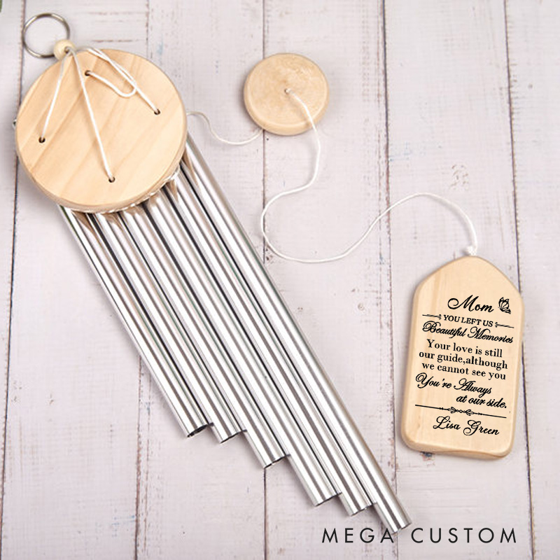 Personalized Wind Chimes Outside Deep Tone Memorial Wind Chime for Loss of Loved one Sympathy Gift for Bereavement Keepsake 