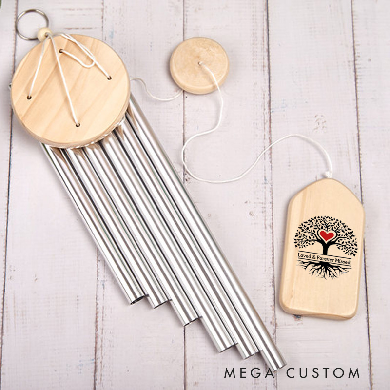 Personalized Memorial Wind Chimes Sympathy Gifts for Loss of Mom Condolence Bereavement Gifts in Memory of Loss of Loved One
