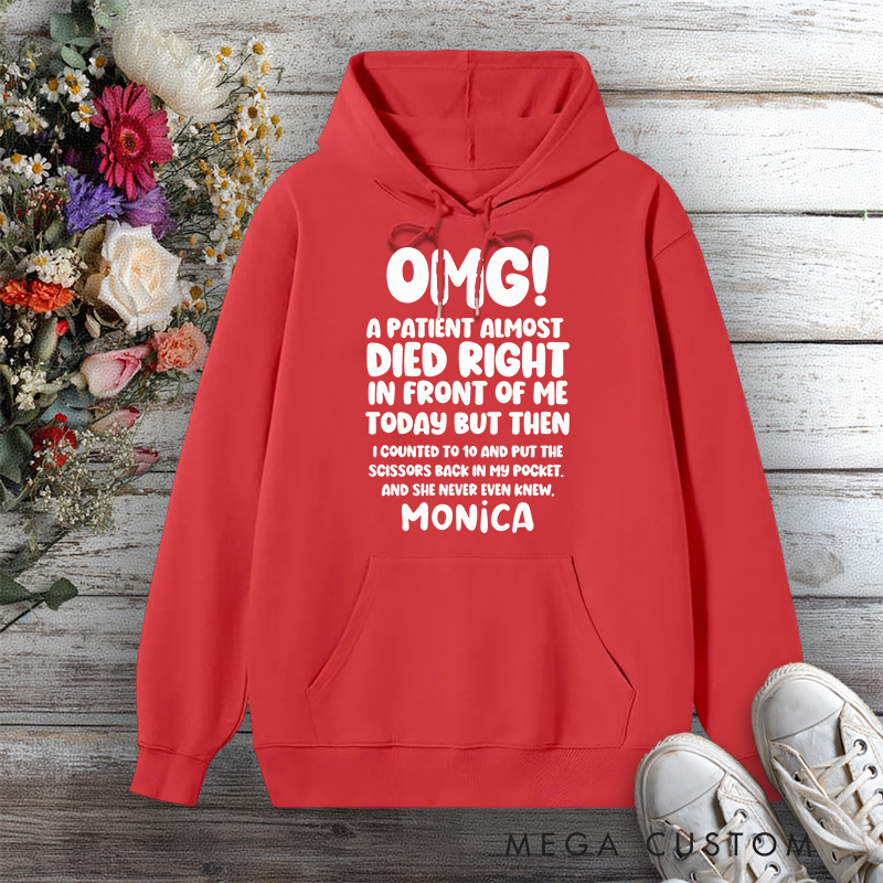 Personalized Hoodies for Nurse OMG Nurse Humor Design Hoodies International Nurse Day Gift