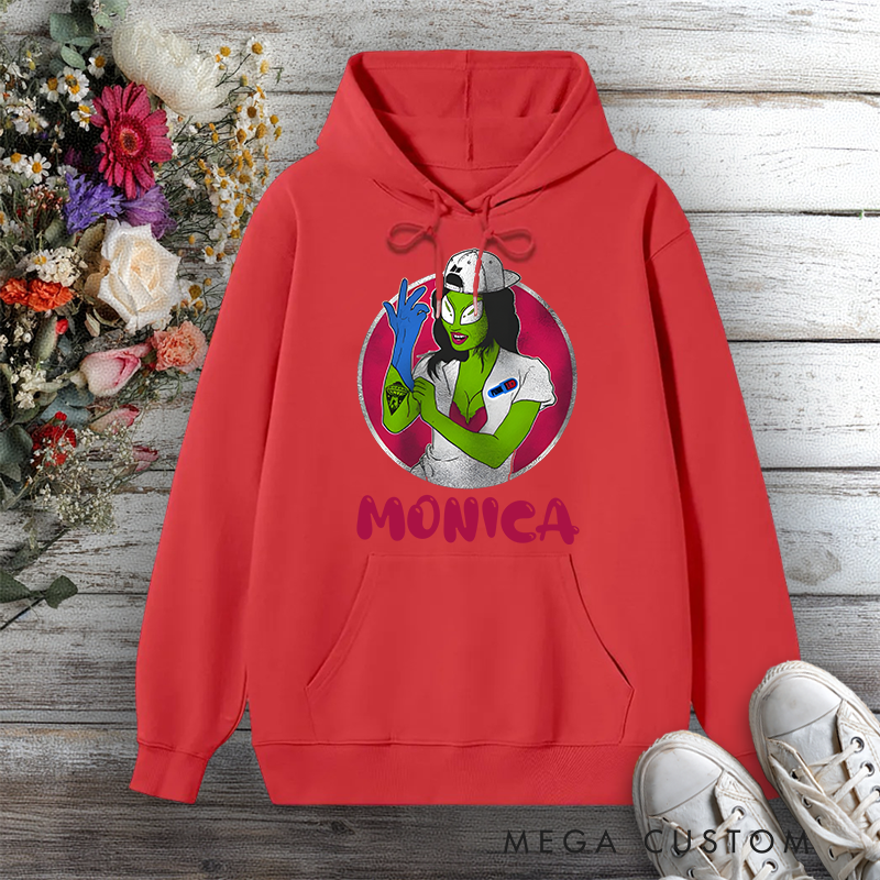 Personalized Hoodies for Nurse Alien Nurse Out-of-This-World Care Design Hoodies International Nurse Day Gift