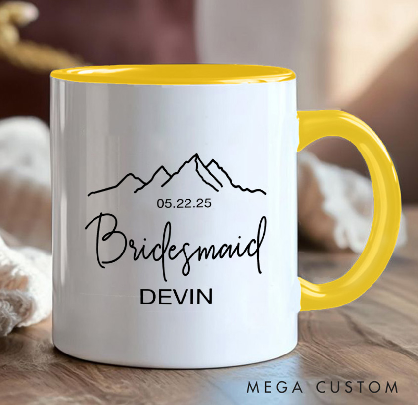 Personalized Campfire Mountain Trees Camping Mug Hiking Travel Mug Gift for Outdoors Lovers