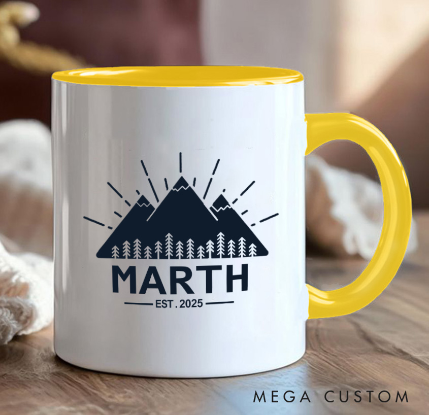 Personalized Mountain Mug Adventure Crazy Camping Hiking Mug Gift for Nature Travel Outdoors Lovers
