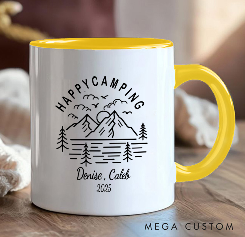 Personalized Camping Couple Mug Mountain Adventurers Hiking Mug Gift for Travel Outdoors Lovers