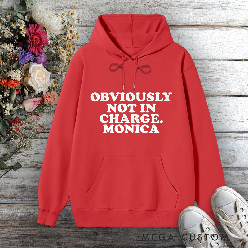 Personalized Hoodies for Nurse Obviously Not in Charge Design Hoodies International Nurse Day Gift