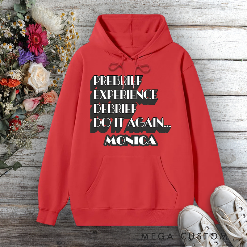 Personalized Hoodies for Nurse Prebrief Experience Debrief Repeat Design Hoodies International Nurse Day Gift