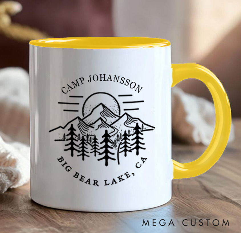 Personalized Hiking Camping Mug Mountain Adventure Mug Gift for Outdoors Nature Lovers