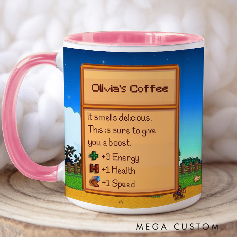 Personalized Valley Mug Farming Game Mug Farmer Valley Video Game Mug Gamer Gift Coffee Mug