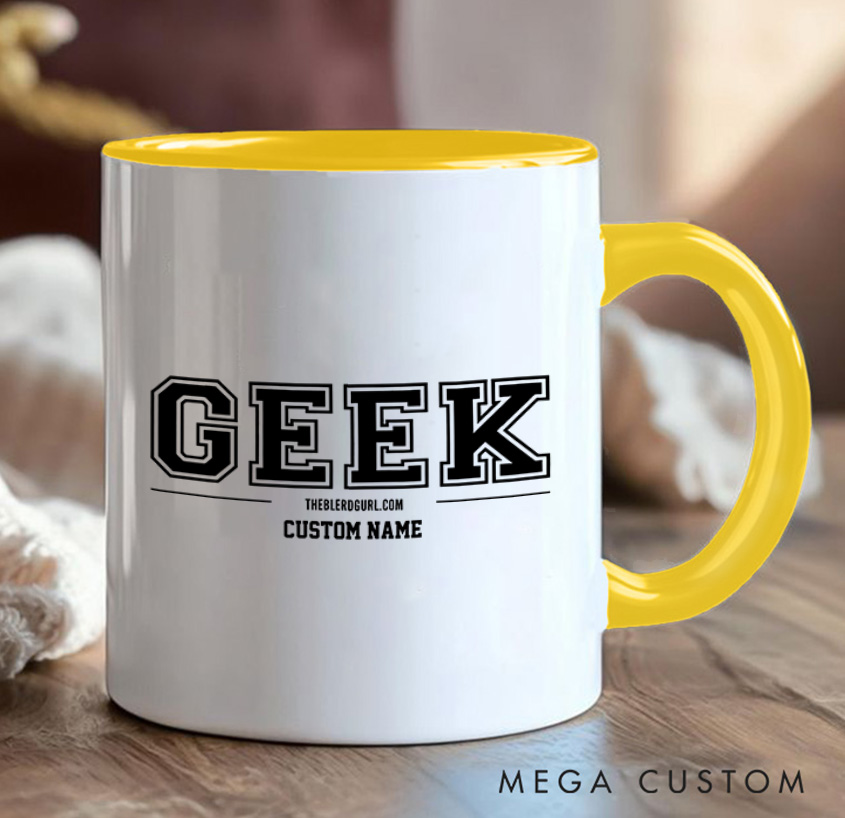Personalized Geek Pride Mug Technology Computer Programmer Enthusiasts Mug Gift for Geek Nerd Lovers