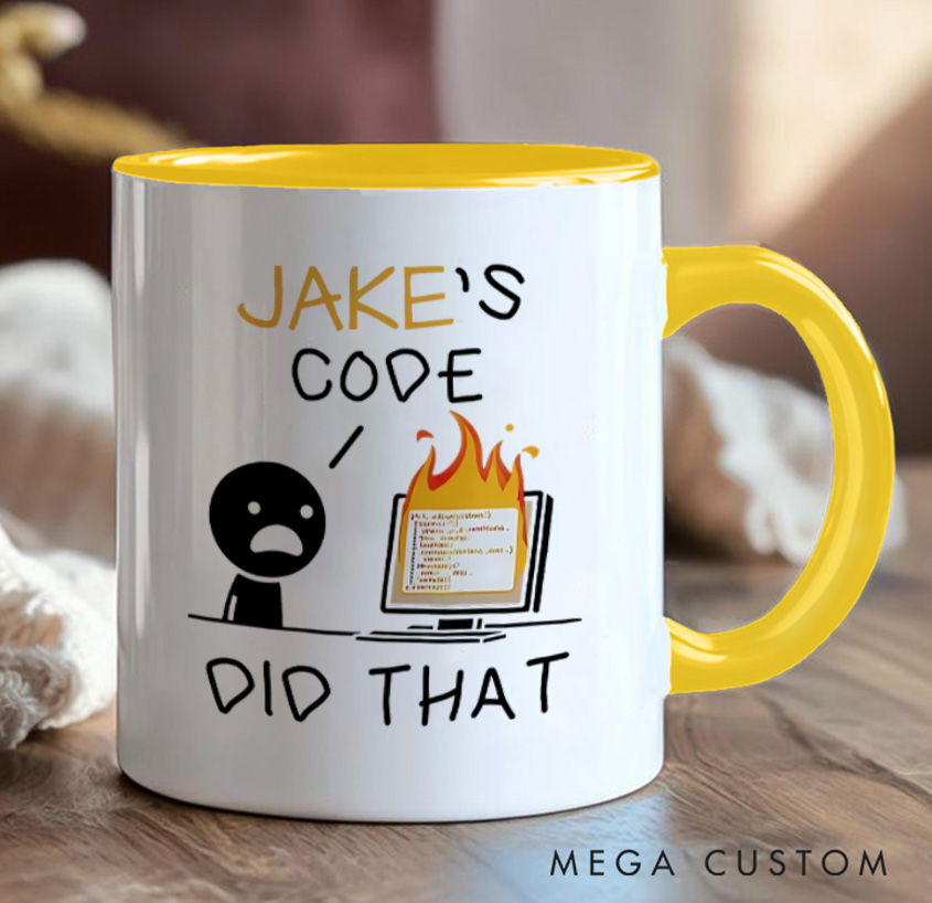 Personalized Ersonalised Coding Mug Programmer Technology Computer Enthusiasts Coffee Cup Gift for Geek Nerd Lovers