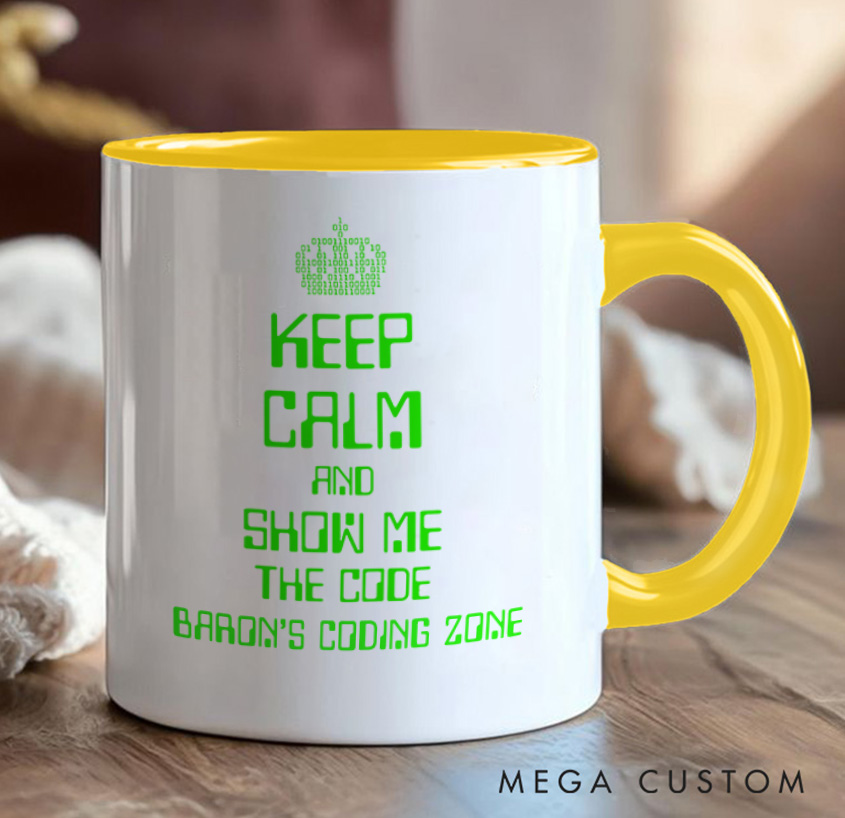 Personalized Keep Calm And Show Me The Code Mug A Programmer's Motto Mug Technology Computer Coffee Cup Shirt Gift Geek Nerd