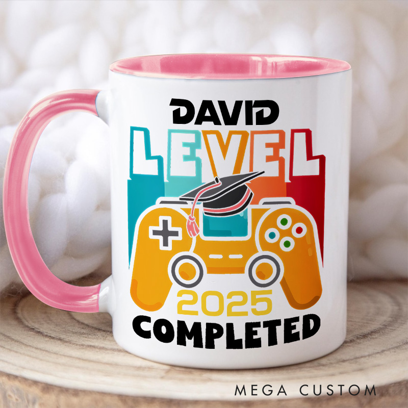 Personalized Graduation Mug for Gamer Graduation Coffee Mug Geek High School Graduation College University Graduation Gaming Nerd Mug