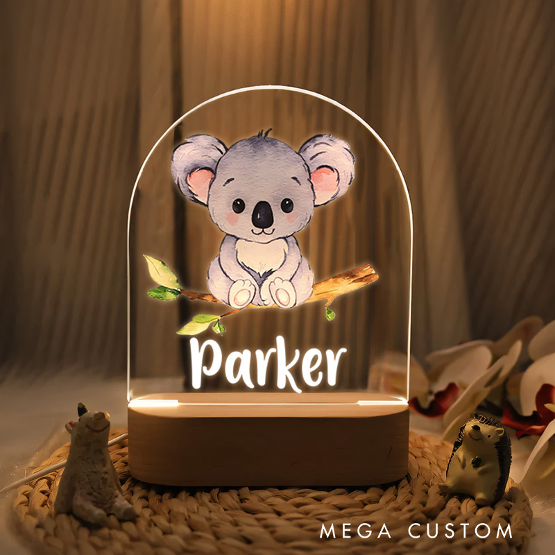 Personalized Koala Soft Light Night Light New Baby Girl Boy Gift