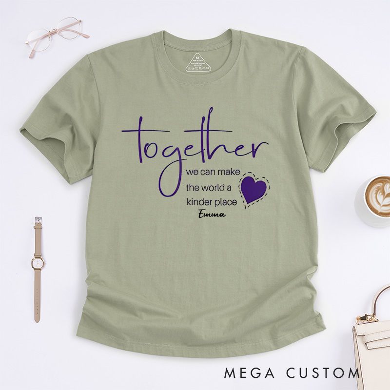 Personalized Dementia Doesn't Come with a Manual It Comes with a Daughter Who Never Gives up Alzheimer's Awareness T-Shirt