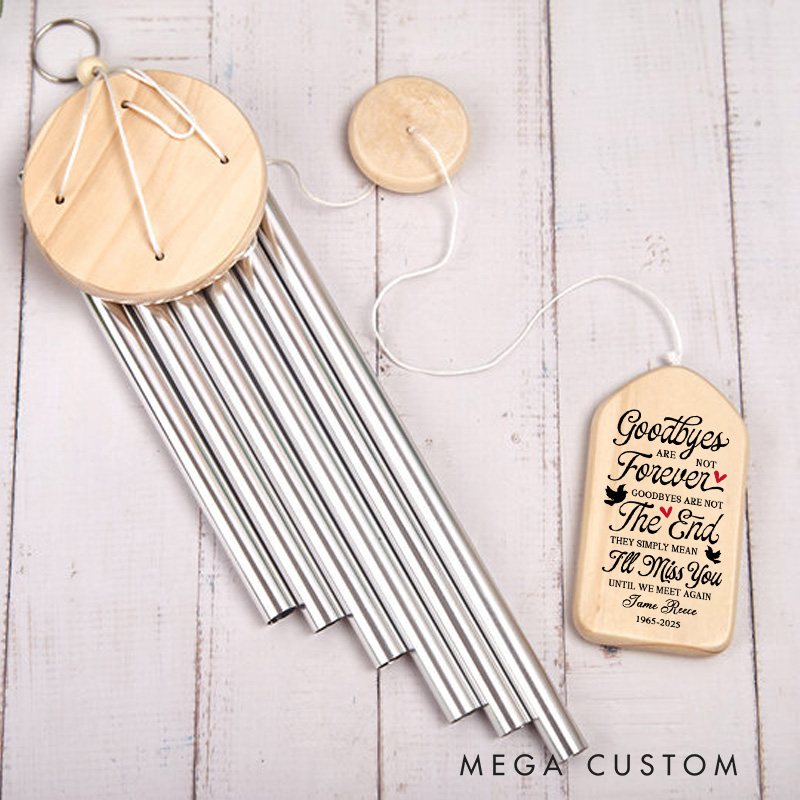 Personalized Photo Memorial Wind Chimes Sympathy Bereavement Gift for Loss of Loved One I'm Always With You Chimes Keepsake