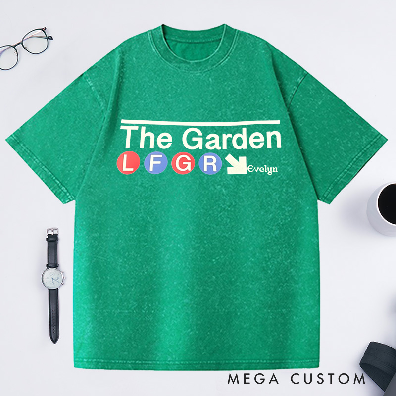 Personalized New York Rangers The Garden Washed T-Shirts Gifts for Gardening Enthusiasts