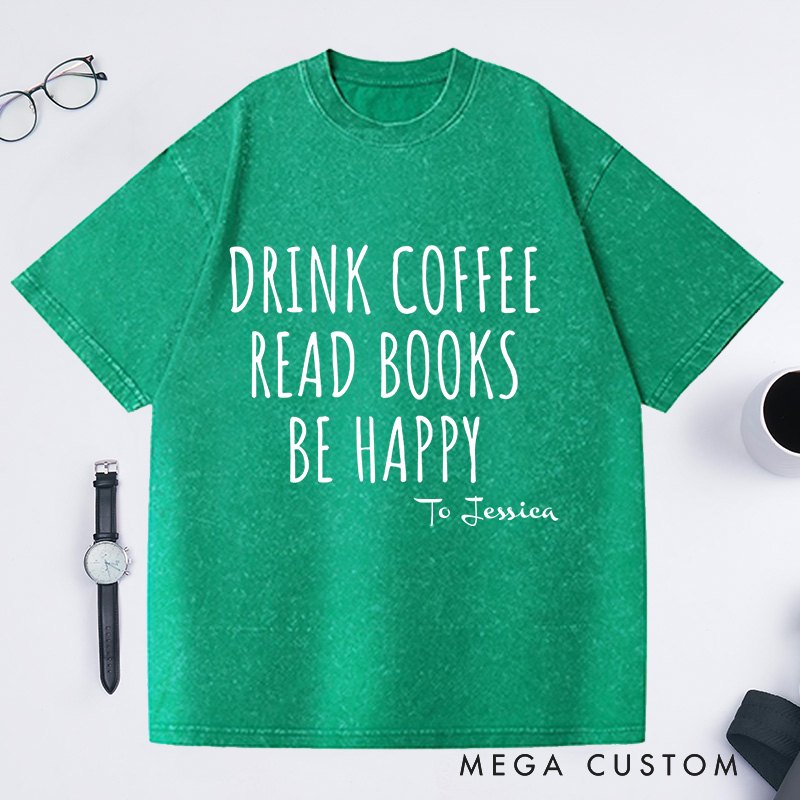 Personalized Book Shirts Bookish Washed T-Shirts Book Lover Shirt Book Lover Gift