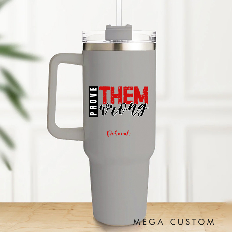 Personalized Multicolor Christian Theme Prove Tumbler with Name and Straw Travel Accessories Baptism Birthday Gift for Christians