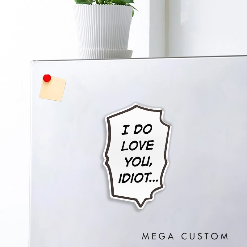 Personalized Anime Manga Message Fridge Magnets Japanese Comic Magnets for Anime Lovers Fridge Decal