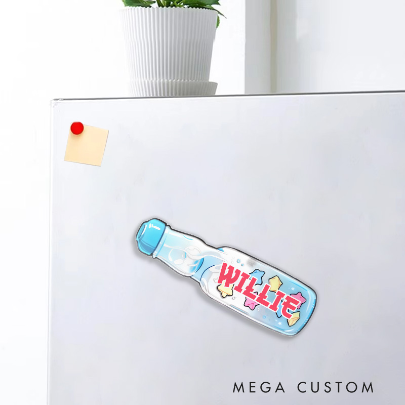 Personalized Star Ramune Fridge Magnets Japanese Manga Comic Magnets for Anime Lovers Fridge Decal
