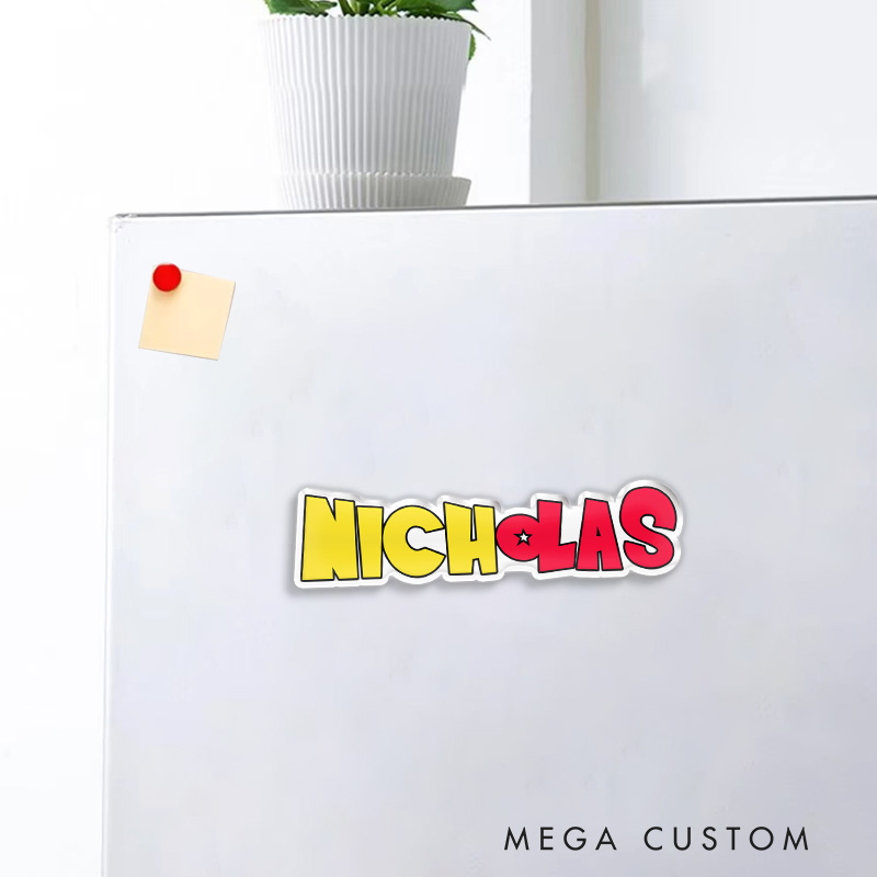 Personalized Dragon Name Anime Fridge Magnets Japanese Manga Comic Magnets for Anime Lovers Fridge Decal