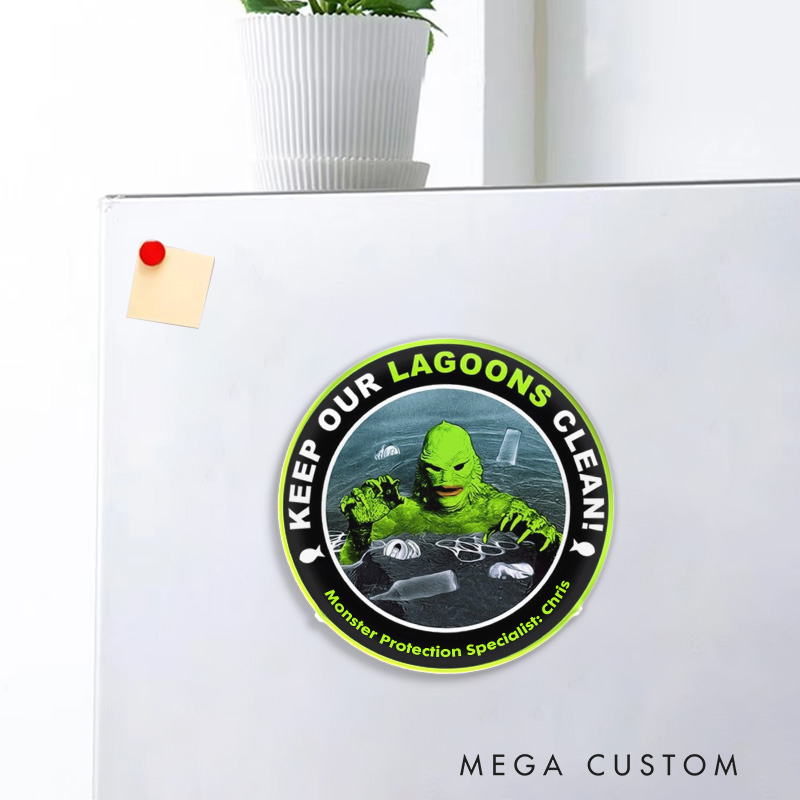 Personalized Creature Monster Society Fridge Magnets Horror Monster Magnets for Anime Lovers Halloween Fridge Decal