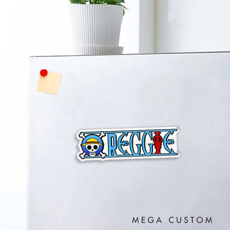 Personalized Anime The King of Navigation Fridge Magnets Japanese Manga Magnets Comic Fridge Decal for Anime Lovers