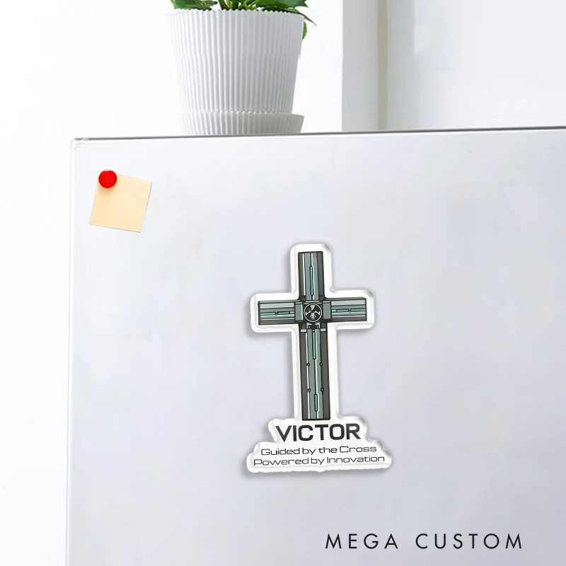 Personalized Wolfwood Anime Gun Movie Fridge Magnets Retro Film Anime Magnets Fridge Decal