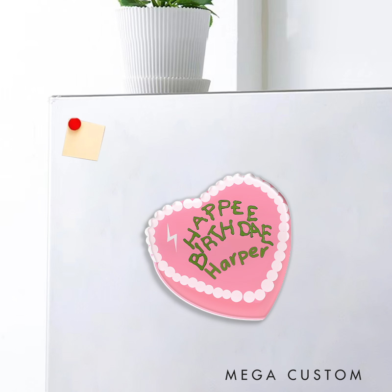 Personalized Birthday Cake Magic Movie Fridge Magnets Magic Movie and Book Magnets for Film Lovers Book Worms Fridge Decal Birthday Gifts