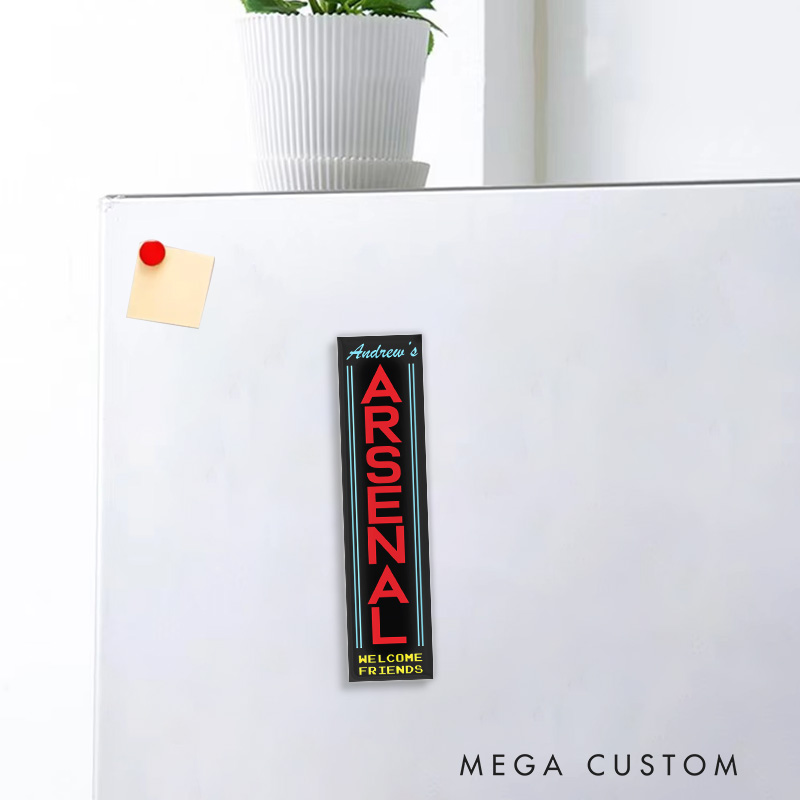 Personalized Arcade Fridge Magnets Video Game Magnets Geek Gaming Nerd Fridge Decal