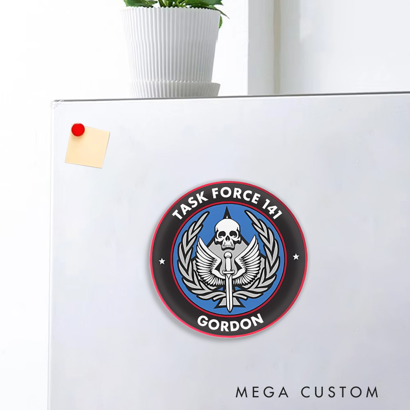 Personalized 141 Morden War of Duty Sign Fridge Magnets Video Game Magnets Geek Gaming Nerd Fridge Decal