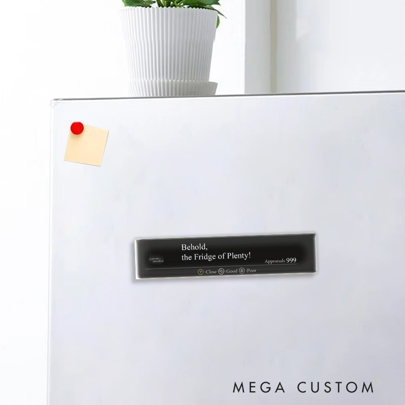 Personalized the Message Funny Gothic Game Fridge Magnets Video Game Magnets Soulslike Fridge Decal Halloween